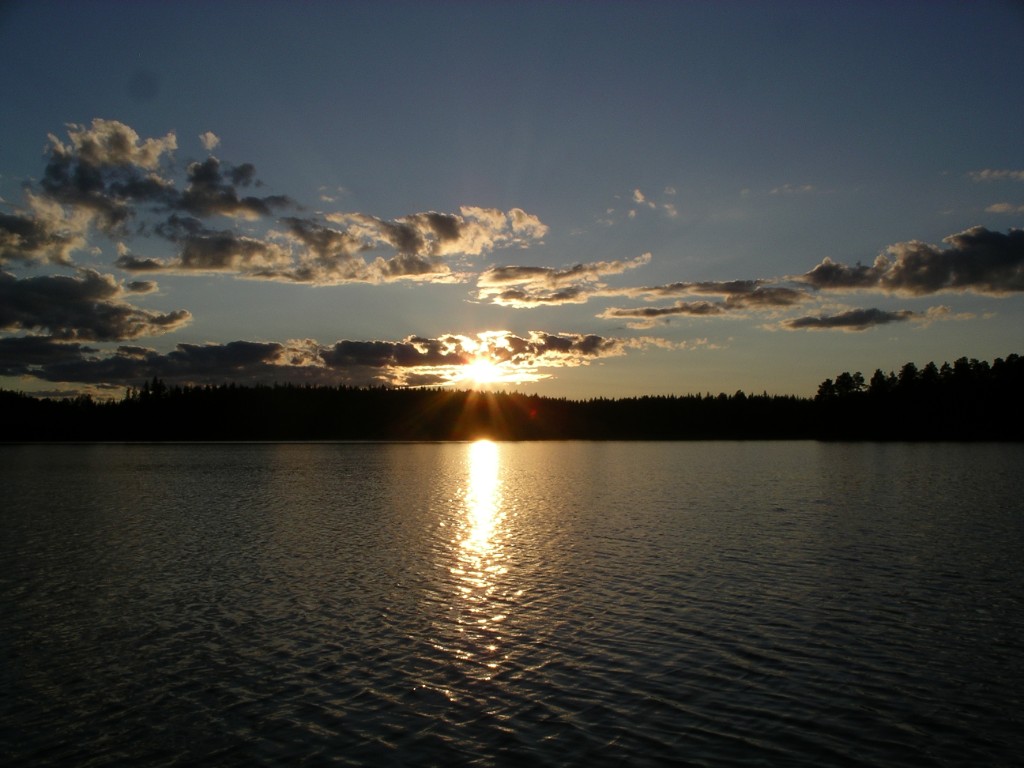 IMGP1271.JPG - Hemåt i solnedgången.