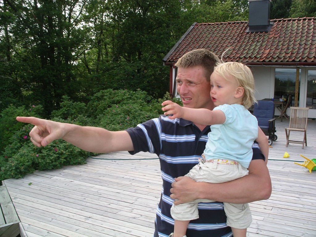 IMGP9308.JPG - Johan Malm med dottern Elin.