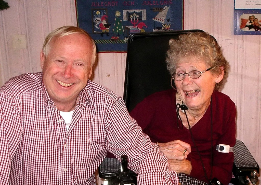 IMGP1052.jpg - Pappa Bjarne och faster Elsie jan 2004.