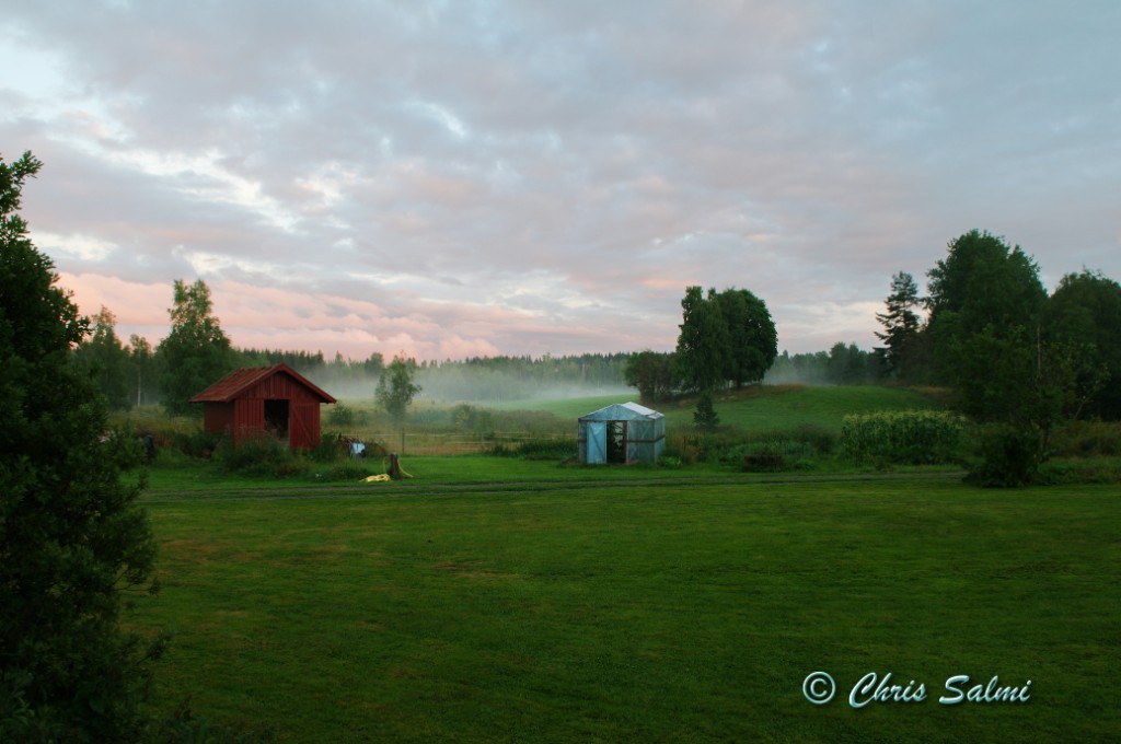 _DSC9330.JPG - Dimma över sjön Kalven och ängen. Hinsebo, Norberg