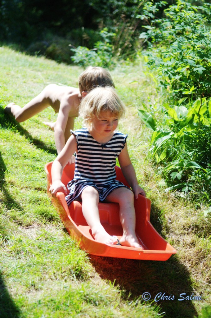 _DSC6403.JPG - Jodå - det går att åka pulka på sommaren också